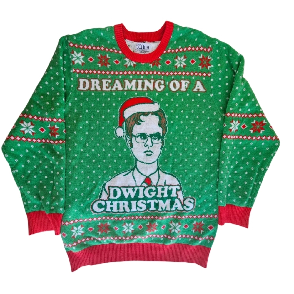 Women's Size Large Tipsy Elves The Office Dwight Ugly Christmas Holiday Sweater